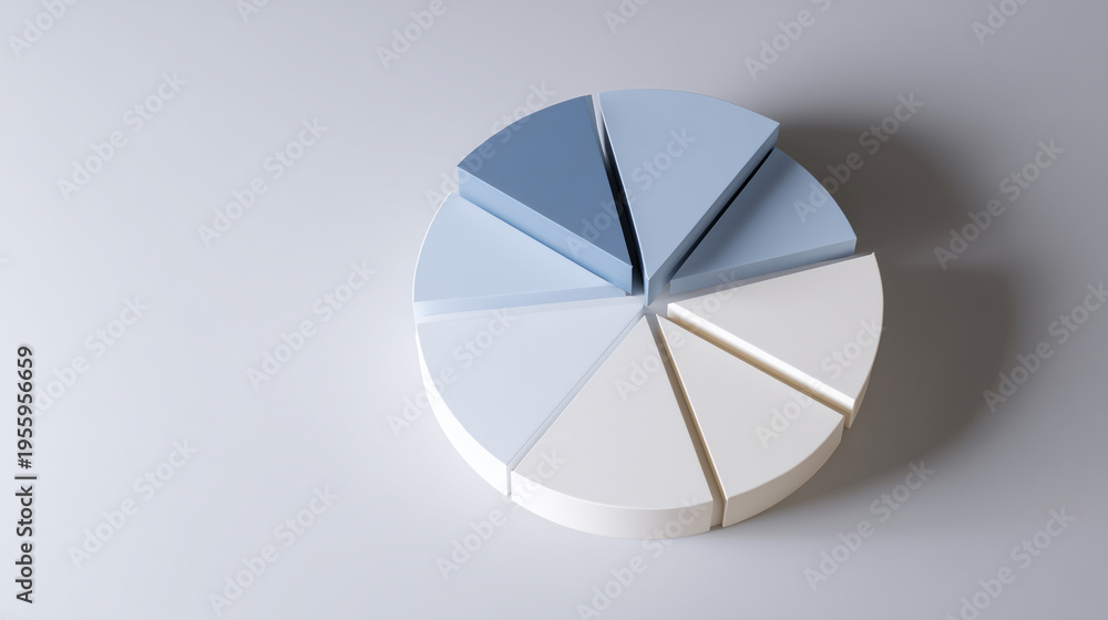 Fototapeta premium Business Analysis Pie Chart Graphic