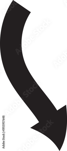 Hand Drawn Upward Trend Arrow