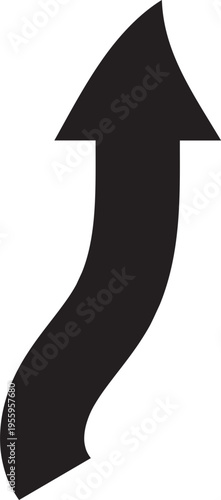 Hand Drawn Upward Trend Arrow