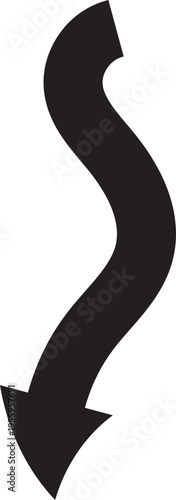 Hand Drawn Upward Trend Arrow