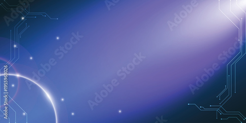 Futuristic circuit board gradient technology background digital network