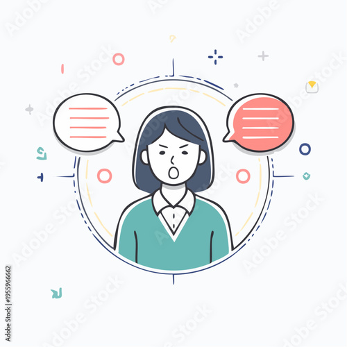 クレームを叫ぶ怒った顧客のアイコン カスタマーハラスメント