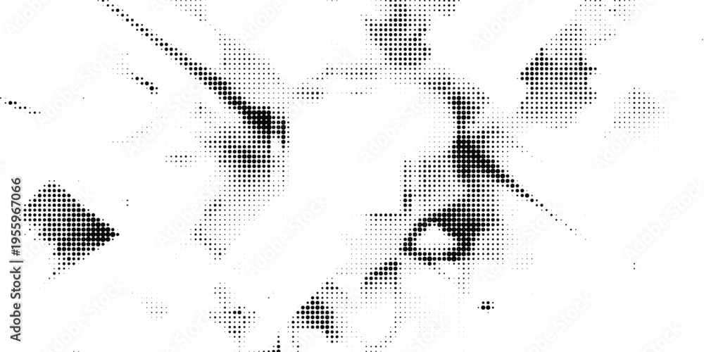Fototapeta premium Halftone dotted abstract background. Grain gradient texture background with dots. Noise Stipple pointillism pattern. Sand grain grunge stipple effect. Abstract texture vector illustration. modern
