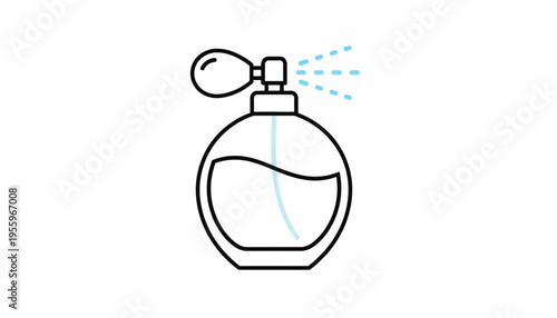 Perfume Bottle Spraying Fragrance Mist