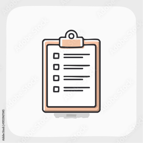 クリップボードとチェックリストのアイコン タスク管理と業務効率化