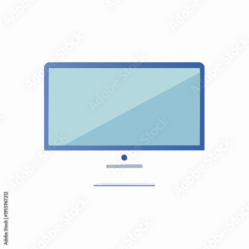 デスクトップモニターのアイコン テレワークやオフィス作業のIT環境