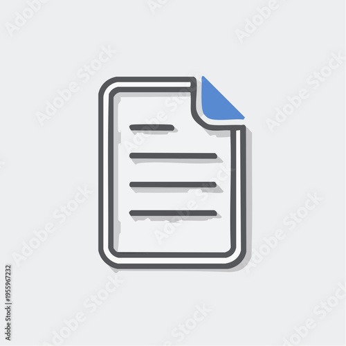 書類ファイルのアイコン ペーパーレス化とデータ管理