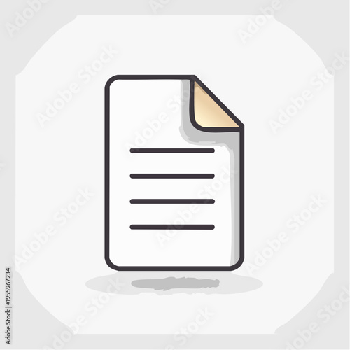 書類ファイルのアイコン ペーパーレス化とデータ管理