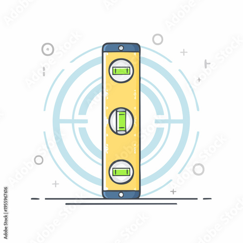 水平器のアイコン 建設・DIYの計測と精度確認