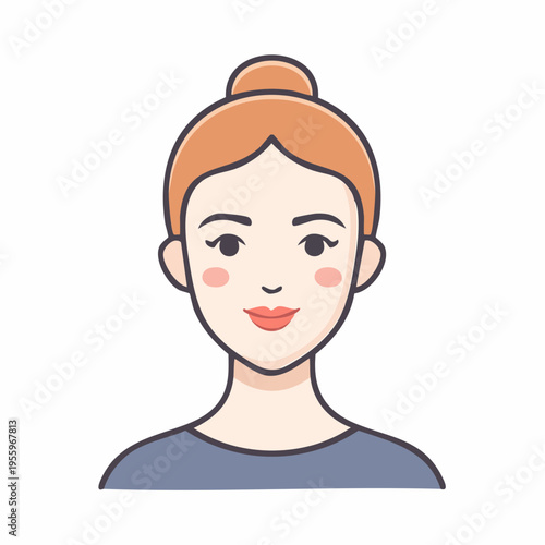 無表情の顔アイコン 感情のないフラットな状態