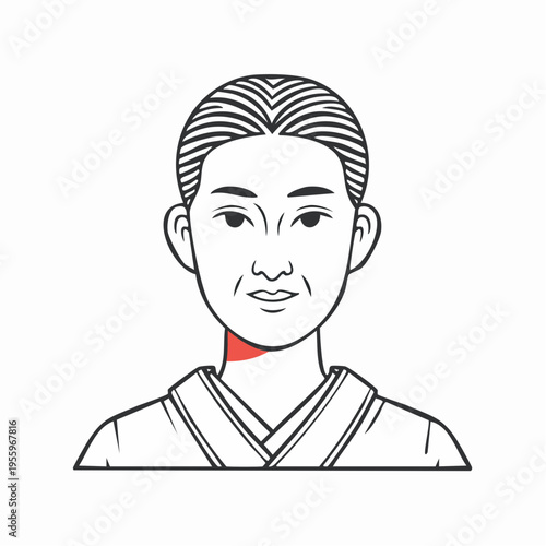 決意に満ちた顔のアイコン やる気やモチベーションの表情