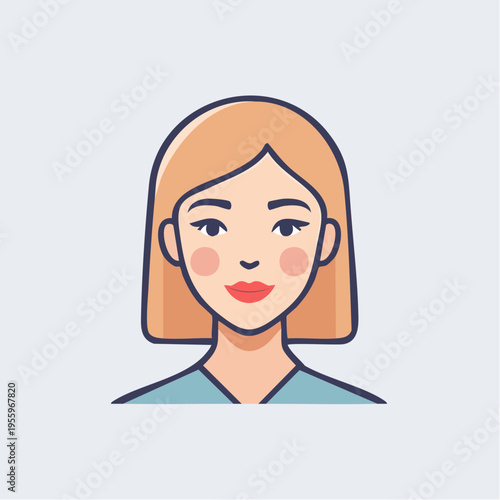 無表情の顔アイコン 感情のないフラットな状態