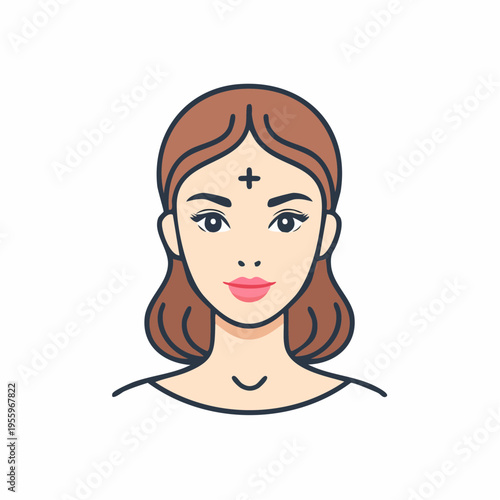 無表情の顔アイコン 感情のないフラットな状態