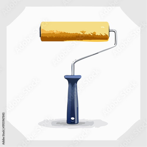 ペイントローラーのアイコン 建築塗装やリフォーム・DIY