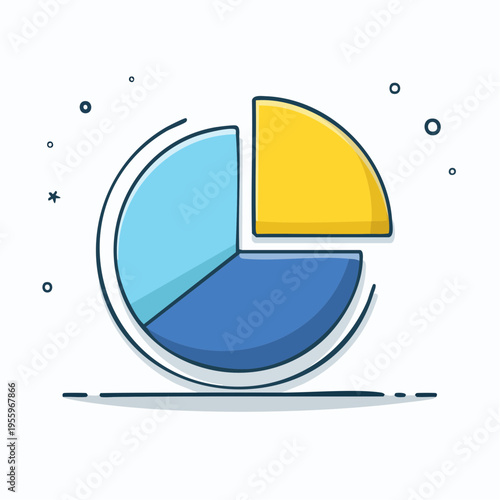 円グラフのアイコン データ分析やマーケティング統計