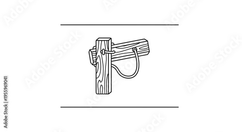 DIY wood catapult, slingshot, trebuchet, simple toy, outdoor game, handmade weapon