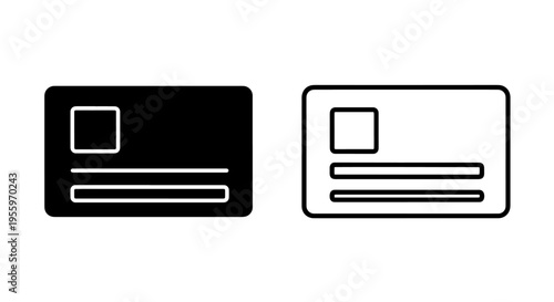 Credit card icon for online payments and financial transactions vector