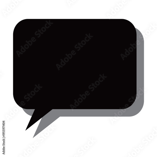 い角丸長方形の吹き出し