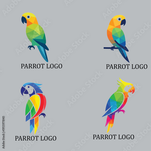 Title: Creative Parrot Bird Logo Modern Tropical Vector