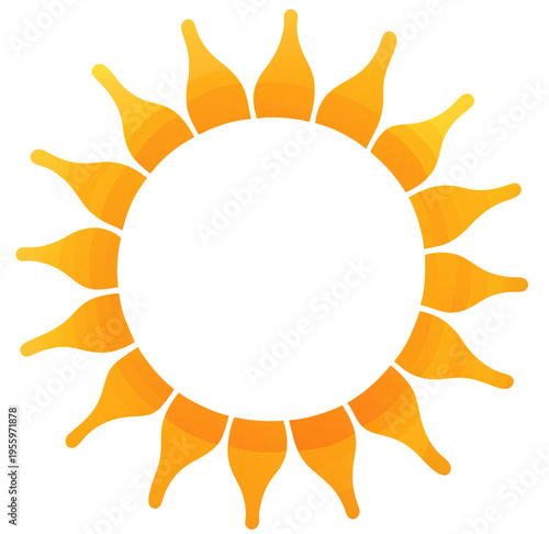 sun motif with unique bottl...