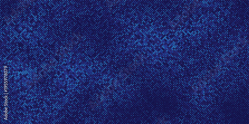 Abstract blue fintech data background with pixel dot texture. Clean corporate technology style vector backdrop