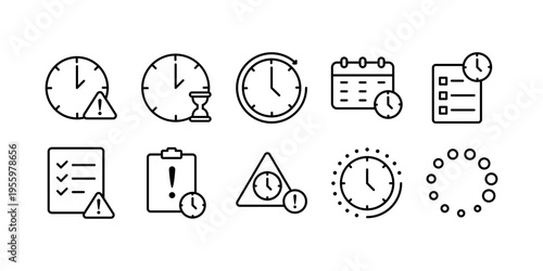 Delay Line Icon Set