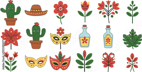 Flat cinco de mayo background