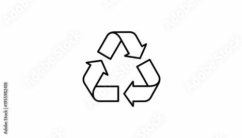 Recycle Symbol Icon Outline