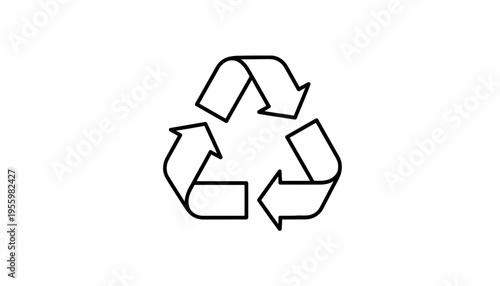 Recycle Symbol Icon, Recycling Loop, Environmental Protection, Sustainability