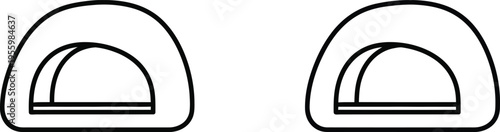 Minimalist archway design elements Vector