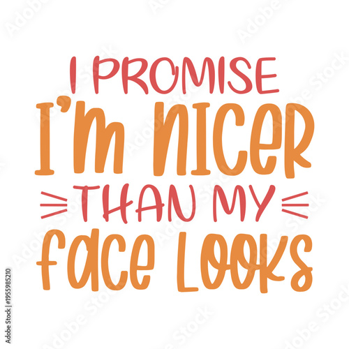 I Promise I m Nicer Than My Face Looks