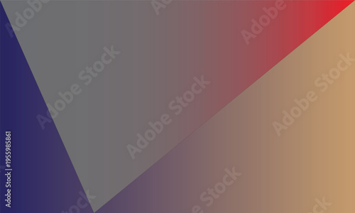  the image features a gradient design with dark blue in the lower left corner, grey covering most of the body, a vibrant gradient red in the upper right corner, and a gradient transitioning from orang