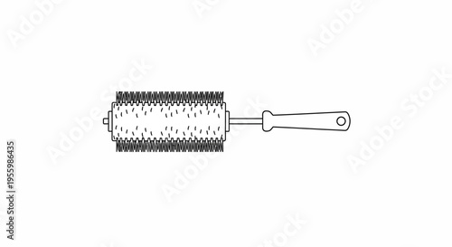 Cleaning Brush Roller Tool with Handle for Home and Industrial Use