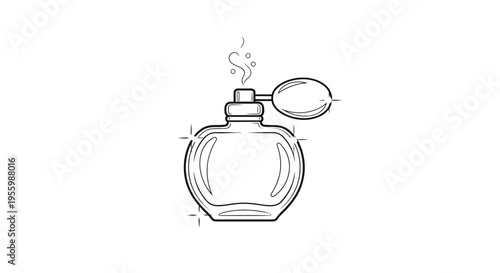 Vintage Perfume Bottle with Spray Atomizer and Scent Mist