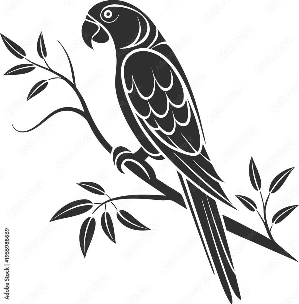 Fototapeta premium vector illustration of a bird