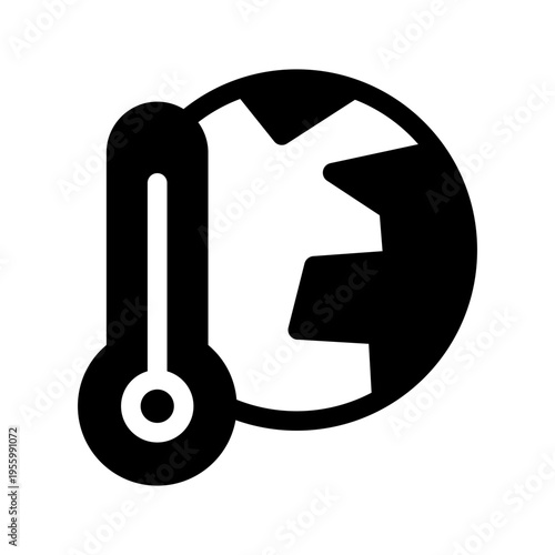 Global Warming Icon Vector Symbol Design Illustration