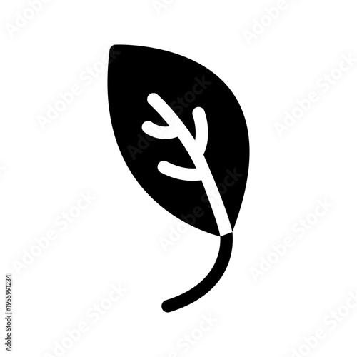 Leaf Icon Vector Symbol Design Illustration