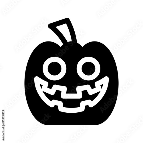 Pumpkin Icon Vector Symbol Design Illustration