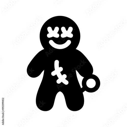 Cursed Doll Icon Vector Symbol Design Illustration