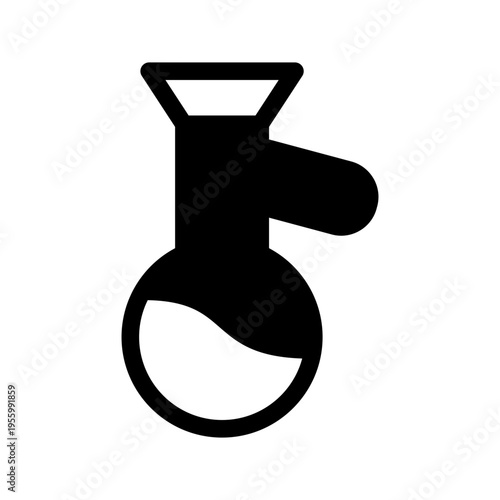 Distillation Flask Icon Vector Symbol Design Illustration