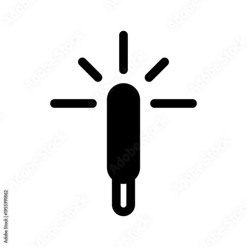 Sparkler Icon Vector Symbol Design Illustration