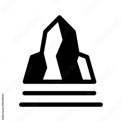 Iceberg Icon Vector Symbol Design Illustration