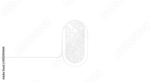 Minimalist continuous line drawing of a burrito, white background