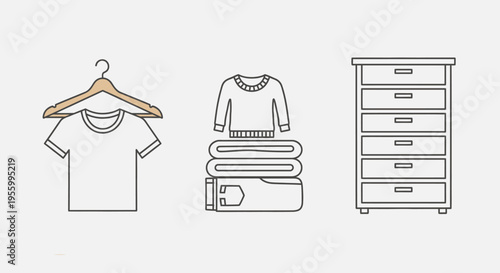 T Shirt Hanger Sweater Stacked Dresser Furniture.