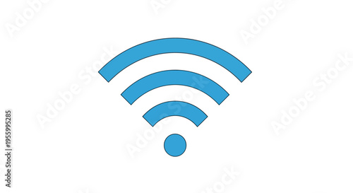 WiFi Signal Icon Symbol Wireless Connectivity.