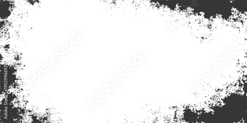 Abstract artistic composition of a unique rough grunge frame, ready to enhance any design.