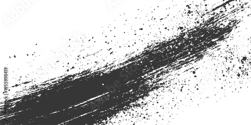 Abstract dynamic artwork, a textured and artistic paint stroke commands attention, showcasing the raw energy of brushwork. A stunning display of texture, form, and contrast. 