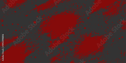 Abstract a captivating, dark gray backdrop is dramatically punctuated by vibrant, blood-red splatters, creating a powerful contrast that evokes a sense of both danger and artistry.