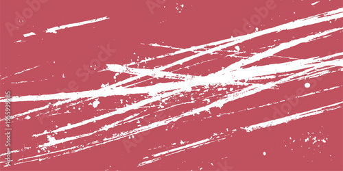 Abstract textured lines over a muted red backdrop, embodying movement and dynamic energy. The abstract artwork, with its bold brushstrokes and textured appearance.