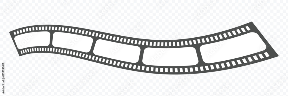 Fototapeta premium Old retro tape film video movies, Grunge vintage film strip for photo video filming. Minimal film strip icon. Vector illustration of film, cinema, camera, picture, photo, video, movie, strip, icon .